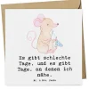 Deluxe Karte Maus Nähen mit Spruch in Weiß