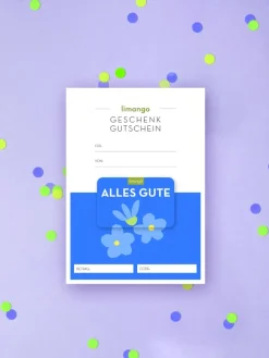 Digitale Geschenkkarte/Geschenkgutschein – Motiv: Alles Gute