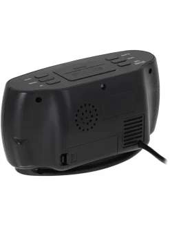 Digitale Uhr in Schwarz