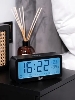 Digitaler Wecker in Schwarz