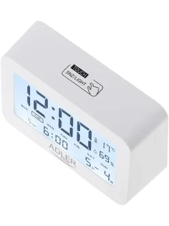 Digitaler Wecker in Weiß