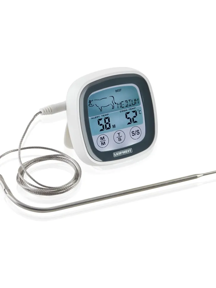 Digitales Braten-Thermometer in Silber