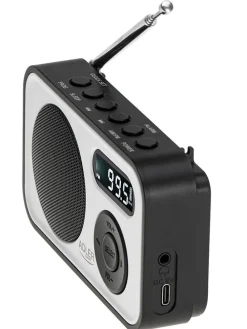 Digitalradio in Weiß/ Schwarz