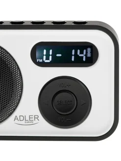 Digitalradio in Weiß/ Schwarz