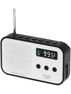 Digitalradio in Weiß/ Schwarz