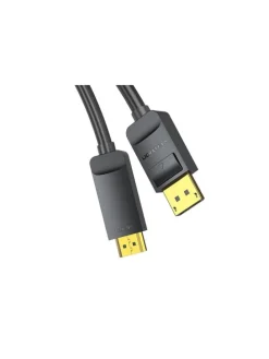 DisplayPort 1.2 auf HDMI 1.4 Kabel - HDMI Adapter 2m, 4K 30Hz (Schwarz)