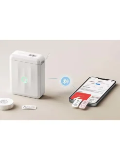 D110M Tragbarer Bluetooth-Etikettendrucker Weiß