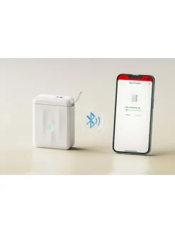 D110M Tragbarer Bluetooth-Etikettendrucker Weiß