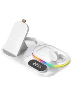 Docking-Station für iPhone, Apple-Watch und AirPods in Weiß