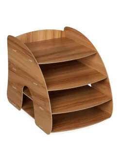 Dokumentenablage in Dunkelbraun - (B)25,5 x (H)27 x (T)34,5 cm