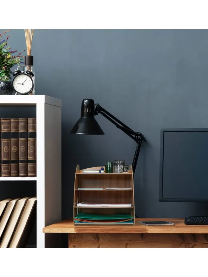 Dokumentenablage in Dunkelbraun - (B)25,5 x (H)27 x (T)34,5 cm