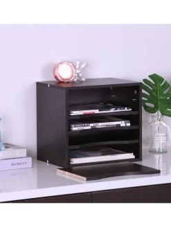 Dokumentenablage in Schwarz - (B)35,5 x (H)33 x (T)25 cm