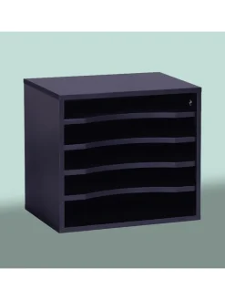 Dokumentenablage in Schwarz - (B)35,5 x (H)33 x (T)25 cm