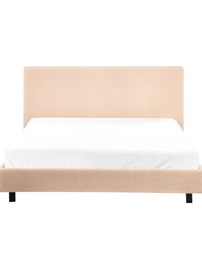 Doppelbett ALBI in Beige/Schwarz - (W) 155 x (H) 94 x (L) 211 cm