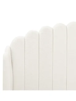 Doppelbett AMBILLOU in Weiß/Schwarz - (W) 197 x (H) 126 x (L) 214 cm