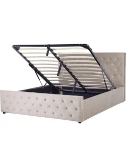 Doppelbett AMIENS in Beige - (W) 171 x (H) 109 x (L) 217 cm