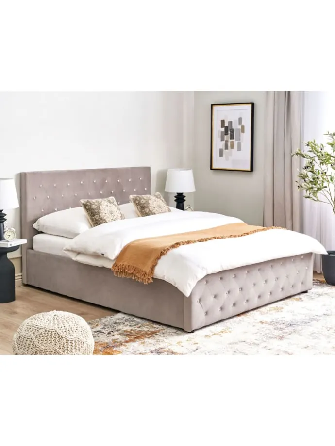 Doppelbett AMIENS in Beige - (W) 171 x (H) 109 x (L) 217 cm