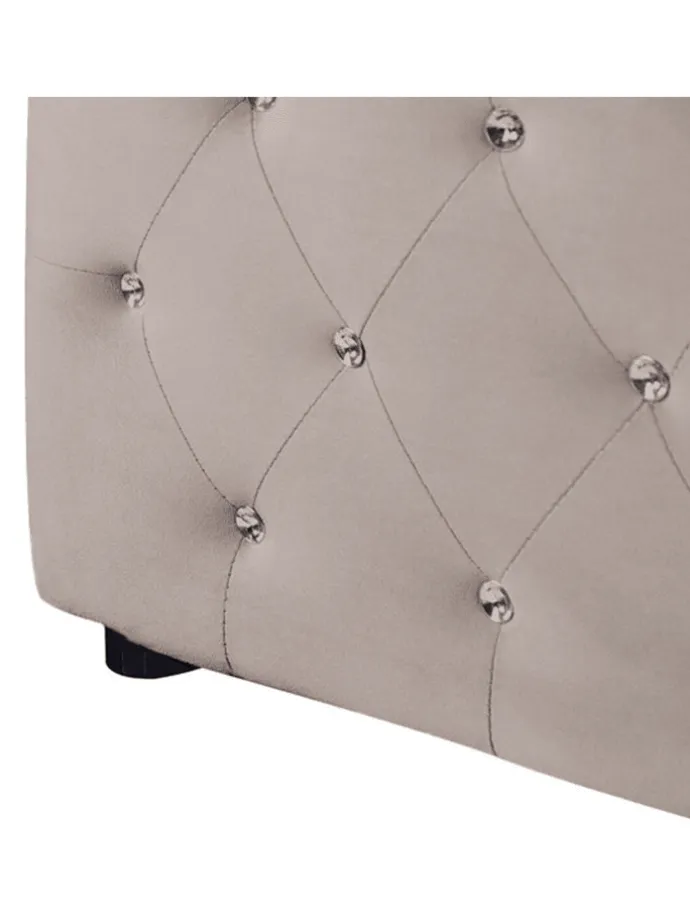 Doppelbett AMIENS in Beige - (W) 171 x (H) 109 x (L) 217 cm