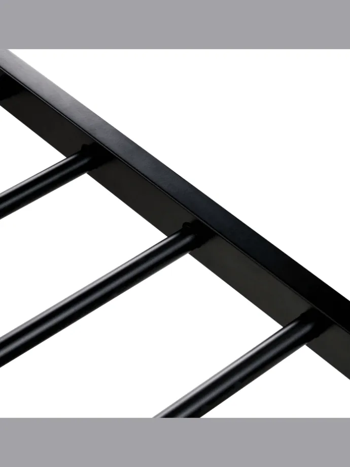 Doppelbett AVANTON in Schwarz/Braun - (W) 165 x (H) 90 x (L) 208 cm