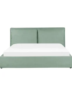 Doppelbett BAJONNA in Grün - (W) 204 x (H) 102 x (L) 235 cm