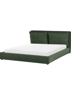 Doppelbett BAJONNA in Grün/Schwarz - (W) 200 x (H) 94 x (L) 235 cm