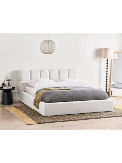 Doppelbett BASTON in Weiß - (W) 192 x (H) 94 x (L) 227 cm