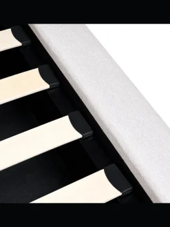 Doppelbett BASTON in Weiß - (W) 192 x (H) 94 x (L) 227 cm