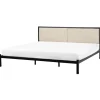Doppelbett CLAMART in Schwarz/Beige - (W) 187 x (H) 85 x (L) 210 cm
