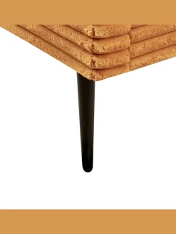 Doppelbett FLAYAT in Orange/Schwarz - (W) 193 x (H) 109 x (L) 215 cm