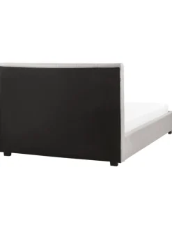 Doppelbett LA ROCHELLE in Grau/Schwarz - (W) 153 x (H) 109 x (L) 213 cm