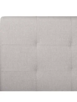 Doppelbett LA ROCHELLE in Grau/Schwarz - (W) 153 x (H) 109 x (L) 213 cm