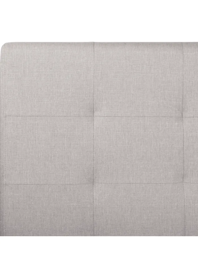 Doppelbett LA ROCHELLE in Grau/Schwarz - (W) 153 x (H) 109 x (L) 213 cm