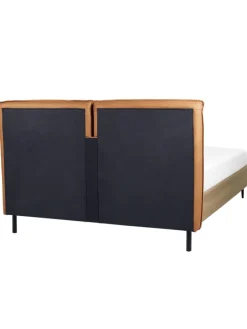 Doppelbett LIMANTON in Braun/Schwarz - (W) 161 x (H) 118 x (L) 215 cm