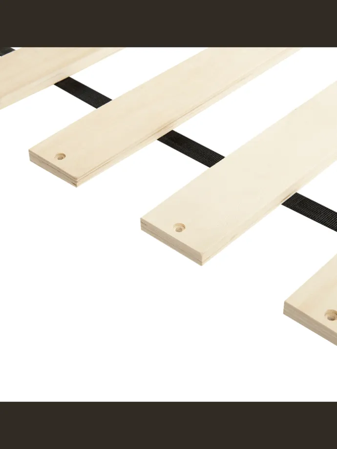 Doppelbett LIMANTON in Braun/Schwarz - (W) 161 x (H) 118 x (L) 215 cm