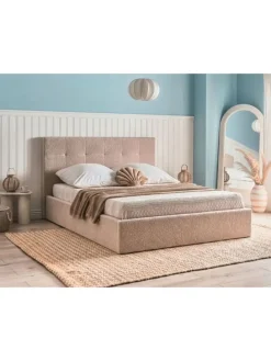 Doppelbett LORIENT in Beige - (W) 177 x (H) 112 x (L) 216 cm