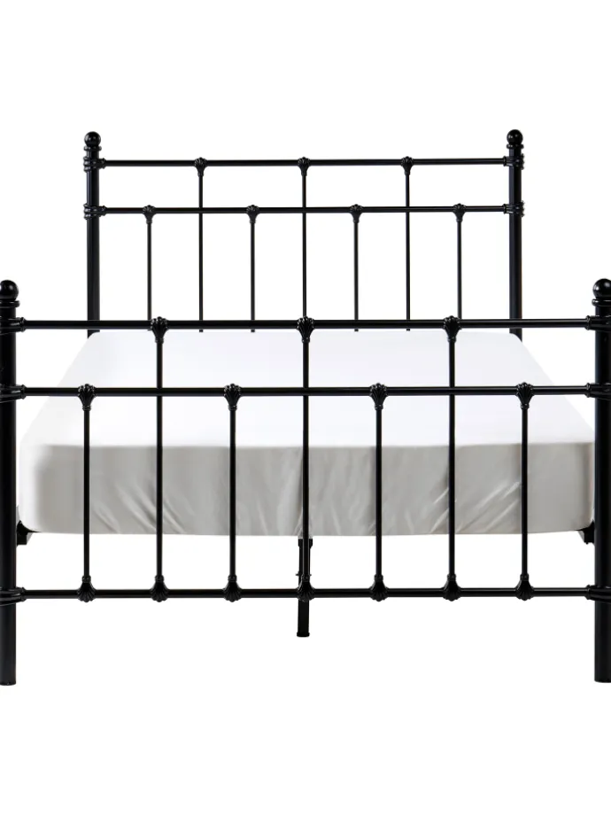 Doppelbett LYNX in Schwarz - (W) 121 x (H) 110 x (L) 209 cm