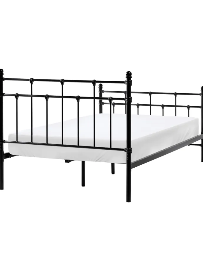 Doppelbett LYNX in Schwarz - (W) 121 x (H) 110 x (L) 209 cm