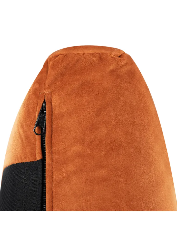 Doppelbett MELLE in Orange/Schwarz - (W) 156 x (H) 95 x (L) 233 cm