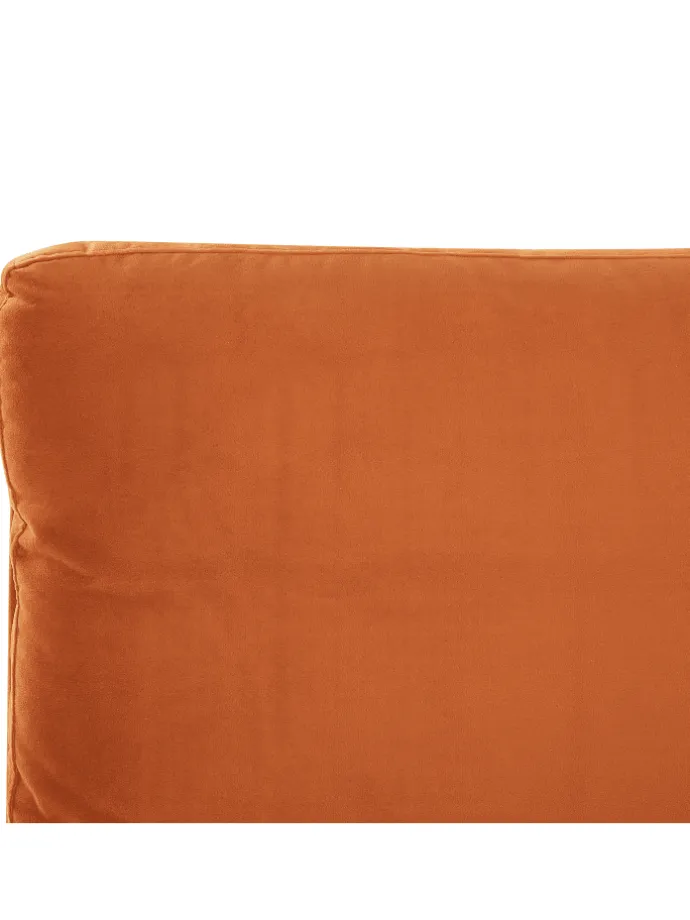 Doppelbett MELLE in Orange/Schwarz - (W) 176 x (H) 95 x (L) 233 cm