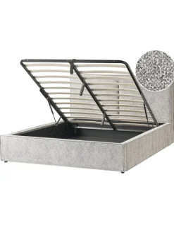 Doppelbett MOISSAC in Schwarz/Weiß - (W) 177 x (H) 108 x (L) 224 cm