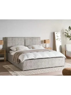 Doppelbett MOISSAC in Schwarz/Weiß - (W) 177 x (H) 108 x (L) 224 cm