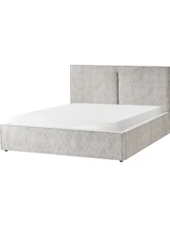 Doppelbett MOISSAC in Schwarz/Weiß - (W) 177 x (H) 108 x (L) 224 cm