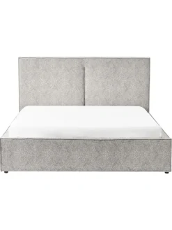 Doppelbett MOISSAC in Schwarz/Weiß - (W) 177 x (H) 108 x (L) 224 cm