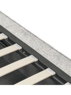 Doppelbett MOISSAC in Schwarz/Weiß - (W) 177 x (H) 108 x (L) 224 cm