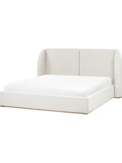 Doppelbett MONESTIER in Weiß - (W) 224 x (H) 115 x (L) 220 cm