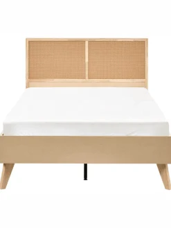 Doppelbett MONPAZIER in Braun - (W) 125 x (H) 99 x (L) 208 cm
