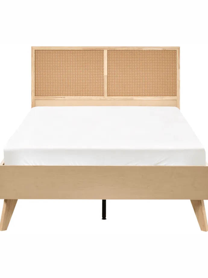 Doppelbett MONPAZIER in Braun - (W) 125 x (H) 99 x (L) 208 cm