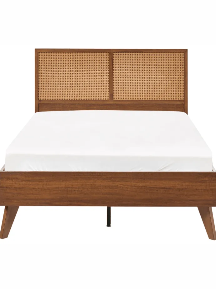 Doppelbett MONPAZIER in Braun - (W) 125 x (H) 99 x (L) 208 cm