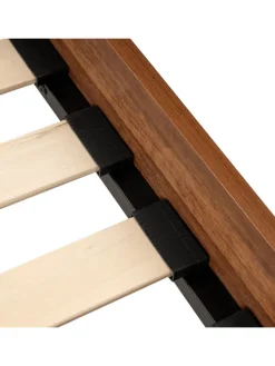 Doppelbett MONPAZIER in Braun - (W) 125 x (H) 99 x (L) 208 cm