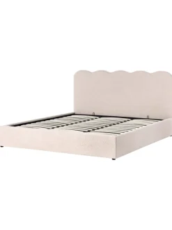 Doppelbett NANTERRE in Beige - (W) 187 x (H) 104 x (L) 215 cm